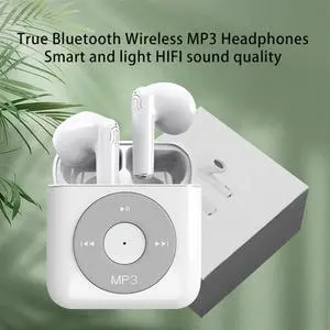 MP3 Music Player Headset Wireless Headphones in Ear Earbuds Bluetooth Earphones for Smartphone Rich