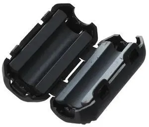 40Pcs Clip On Clamp RFI EMI EMC Noise Filters Ferrite Core For 3.5Mm Cable