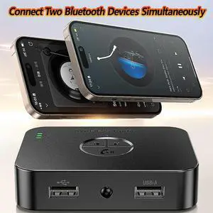 Bluetooth 5.4 Receiver For Home Stereo,Audio Adapter For Hifi Music Streaming,Wired Speakers,USB Flash AUX 3.5Mm