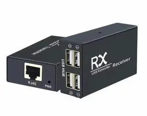 120M USB Extender 4 Port USB1.1 Hub Extender over RJ45 Ethernet USB UTP Extension Transmitter Receiver-US Plug 120M USB Extender 4 Port USB1.1 Hub Extender over RJ45 Ethernet USB UTP Extension Transmitter Receiver-US Plug