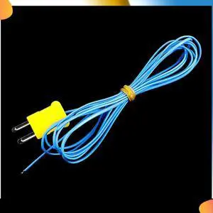 10Pcs 2M K-Type Temperature Sensor Connector Probe Sensor Temperature Sensors Measure For Thermocouple Sensor And Meter