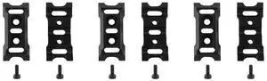 6PCS ESC Motor Cable Manager Wire Fixed Clamp Buckle Prevent Tangled Line Clip Tool For RC Model Cars,12AWG Black