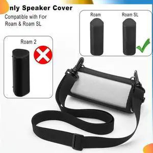 Speaker Cover For Sonos Roam And Sonos Roam SL Bluetooth Speaker, EVA Carrying Protective Case Cover With Shoulder Strap
