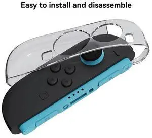 For Switch 2 Protective Case+D-Pad Button Cap Kit+Joystick Cap Split Anti-Fall Anti-Scratch Protective Case For Sw