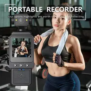 Anti-Shake 1080P Handheld Pocket Camera Mini Portable 180° Rotating Wearable Wifi Sports Camera Cycling Recorder