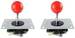 2X Arcade Joystick Controller Joystick Joystick With Circuit Board 5P Pin Without Light Joystick Game Console Handle D