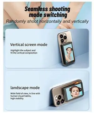 Magnetic For Selfie Phone Monitor Screen For Vlog Live Stream Use With For Android
