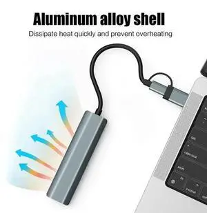 USB C HUB USB-A Type C Multiport Adapter USB 3.0 Data Transfer Gigabit Ethernet RJ45 Docking Station For Pro