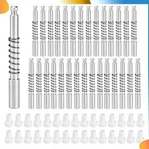 30 Pack Window Screen Plunger Latches 5/32 Inch X 1-1/2 Inch,For Aluminum Window Screens,Plunger Latch Clips