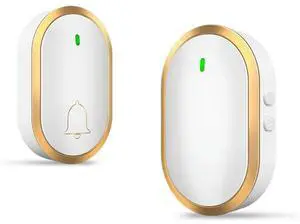 LED Indicator Wireless Doorbells For Home Doorbell Chime 1000Ft Range 60 Chimes 4 Volume Waterproof US Plug