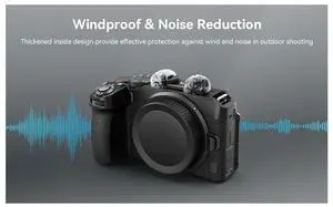 Rubber Cushioned Noise-Reduction Windsheild In Nylon And Fiber, Includes Cold Shoe Adapter For Z 30-3859