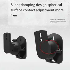 4PCS Speaker Mount Wall Bracket Stand Surround Holder Adjustable Swivel And Tilt Angle Rotation