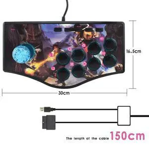 Retro Arcade Game Rocker Controller Usb Joystick For Ps2/Ps3/Pc/Android Smart Tv Built-In Eight Direction Joyst Rich