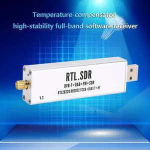 For RTL-SDR Blog RTL SDR V3 R820T2 RTL2832U 1PPM TCXO SMA RTLSDR Software Defined Radio with Multipurpose Antenna Rich