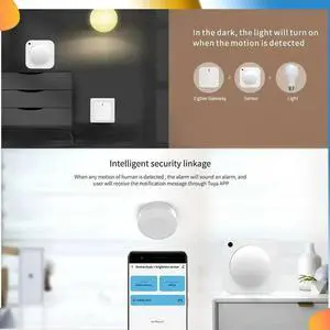 Tuya Bluetooth 2 In 1 PIR Motion Sensor Brightness Wireless Infrared Detector Security Burglar Alarm Sensor Life, Dur