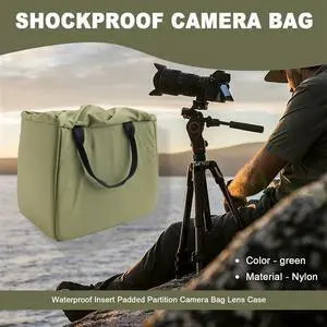 Waterproof Insert Padded Partition Camera Bag Lens Case For Dslr Slr Camera