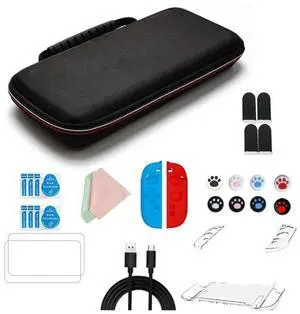 Storage Bag For Switch 2 For Nintendo Switch 2 NS2 Game Silicone Cover Grips Portable Carrying Joystick Cap Data Cable
