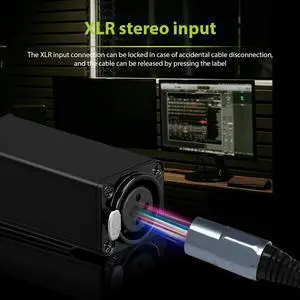 In Ear Monitor Amplifier With XLR Input Volume Adjustment Stereo Headphone Amp Plug Play