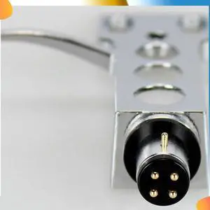 2X Universal LP Disc Record Player Phono Turntable Headshell 4-Pin Aluminum Alloy With OFC Leadwires