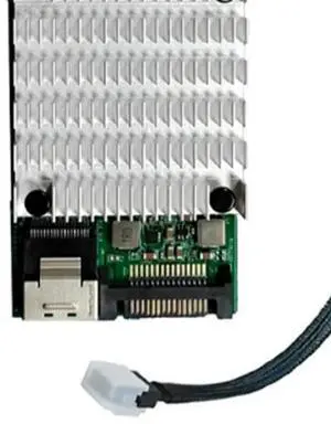 10G SFP+ M. 2 Key M Network Interface Card For 82599 Chipset With SFF-8087 Cable