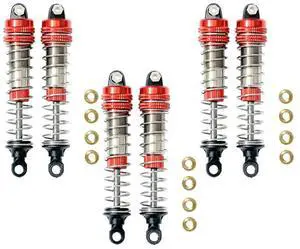 6Pcs Front Rear Shock Absorber Fit For XLH 9115 S911 9116 S916 9125 1/10 1/12 RC Car Upgrade Accessories,Red 6Pcs Front Rear Shock Absorber Fit For XLH 9115 S911 9116 S916 9125 1/10 1/12 RC Car Upgrade Accessories,Red