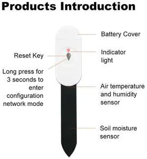 2X Zigbee Soil Moisture Sensor Garden Temperature Humidity Tester Automation Irrigation Detector For Home Assistant Z2