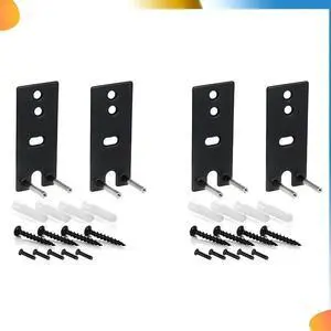 4X Steel Black Wall Mount Brackets Replacement For Omnijewel Lifestyle 650 & Surround Speakers 700