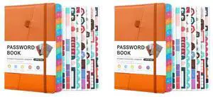 2X Password Keeper Book With Alphabetical Tabs For Password Notebook For Internet Website Address Log In Detail,A