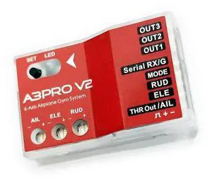 A3 Pro V2 6-Axis Gyro Stabilizer Flight Controller For RC Delta-Wing V-Tail Airplane Elevatoror
