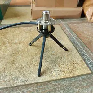 Tripod Antenna M Pipe Head Base Outdoor Portable Installation Bracket 1/4 Inch Threaded UV+ Shortwave