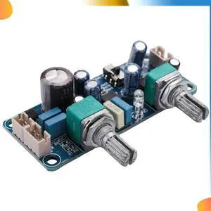 3X Low Pass Filter Bass Subwoofer Preamp Amplifier Board Single Power DC 9-32V Preamplifier With Bass Volume Adjustment