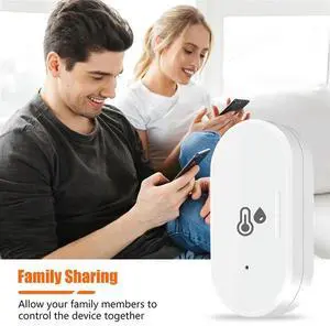 4X Tuya Zigbee Smart Temperature & Humidity Sensor, Mini Temperature Humi