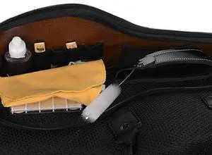 Water-Resistant Oxford Fabric Alto Saxophone Big Bag Box Sax Soft Case with Adjustable Shoulder Strap-Blue Color Rich