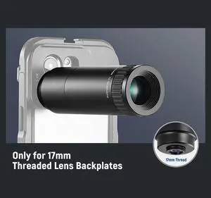 Phone Lens 17Mm 7X Macro 7X Macro 17Mm Telephoto Lens For 17Mm Baseplate Phone Cage