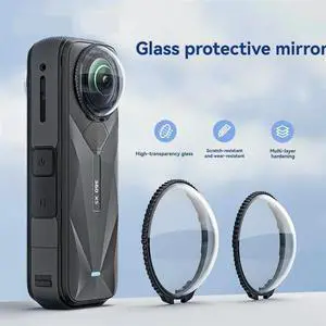 Lens Guards For X5 Snap-On Optical Glass Lens Protector Cap For Insta 360 X5 Upgrade Portective Cover