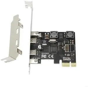 2Ports USB3.1 PCIE Expansion Card Type-C (2Port) PCIExpress Adapter HUB for PC