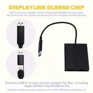 Displaylink 4K 60Hz USB C/USB 3.0 To Dual HDTV Dock Station MST Expansion Dock For Macos