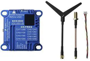For FPV Long Range RC Drone Compatible 1.2Ghz 1.3Ghz 3W VTX 3000Mw 9 Channel Video Audio Transmitter(PAL/NTSC)