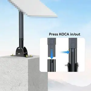 Adjustable Mounting Kit For Starlink V2 Eave Bracket Satellite Support Stand Practical Internet Dish Pole Mount Kit Adjustable Mounting Kit For Starlink V2 Eave Bracket Satellite Support Stand Practical Internet Dish Pole Mount Kit
