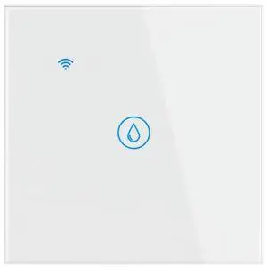 Glass Panel Wall Mounted 40A Touch Water Heater Switch Tuya Life APP Timer Voice Control Functionality Pow