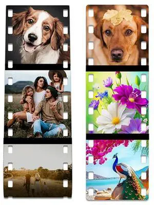 10 Pack Sublimation Film Blanks Roll Picture Camera Memory Gifts White Aluminum For Christmas Gifts