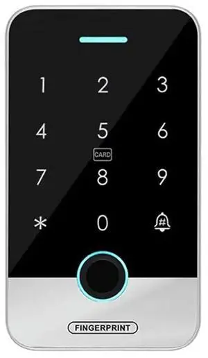 Bluetooth Tuya Keypad APP Fingerprint Keypad Touch IP65 Waterproof 13.56Mhz Door Opener (S300A)