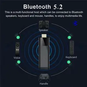 Q6 Mini TV Stick Bluetooth Voice Remote 2G+8G Android 10 2.4G/5G +BT4.0 H313 TV Box Android TV Dongle PK DQ03