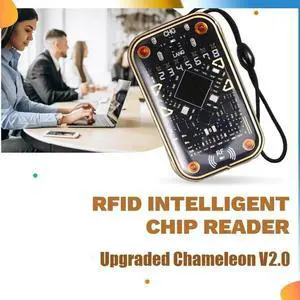 Chameleon Ultra V2.0 RFID Chip Reader Card Emulator+2X8268 Keychain 125K 13.56M Card Decode NFC Duplicator