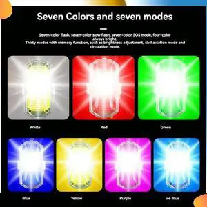 Wireless LED Drone Strobe Light For Motorcycle Car Bike 2.4G Remote Control Flash Warning Light Signal Light