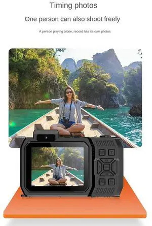 Waterproof Camera D50 Dual Screen Selfie Outdoor Sports HD Diving Underwater IP68 10 Meters Waterproof For Swimming