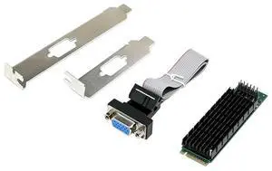 Embedded Industrial-Grade Network Adapter VGA Single Port 2K GPU Graphics Card M. 2 M Key 2280 To AST2400 2K VGA