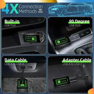 Wireless Carplay Adapter For IOS, Upgrade USB Carplay Wireless Stick, Plug & Play, Small Carplay Dongle Mini Carplay