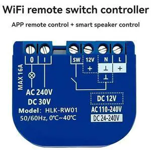 Home Relay Switch AC110-240V Single Channel With Remote Control Compatible With APP & Alexa