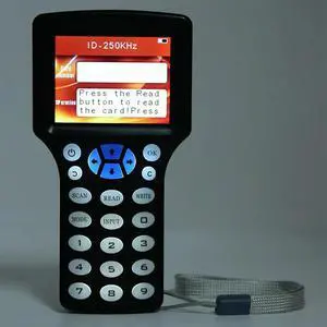 10 Frequency RFID NFC Card Reader Writer Duplicator+5XCUID Keychain 125K 13.56Mhz RFID Copier Key Replicator